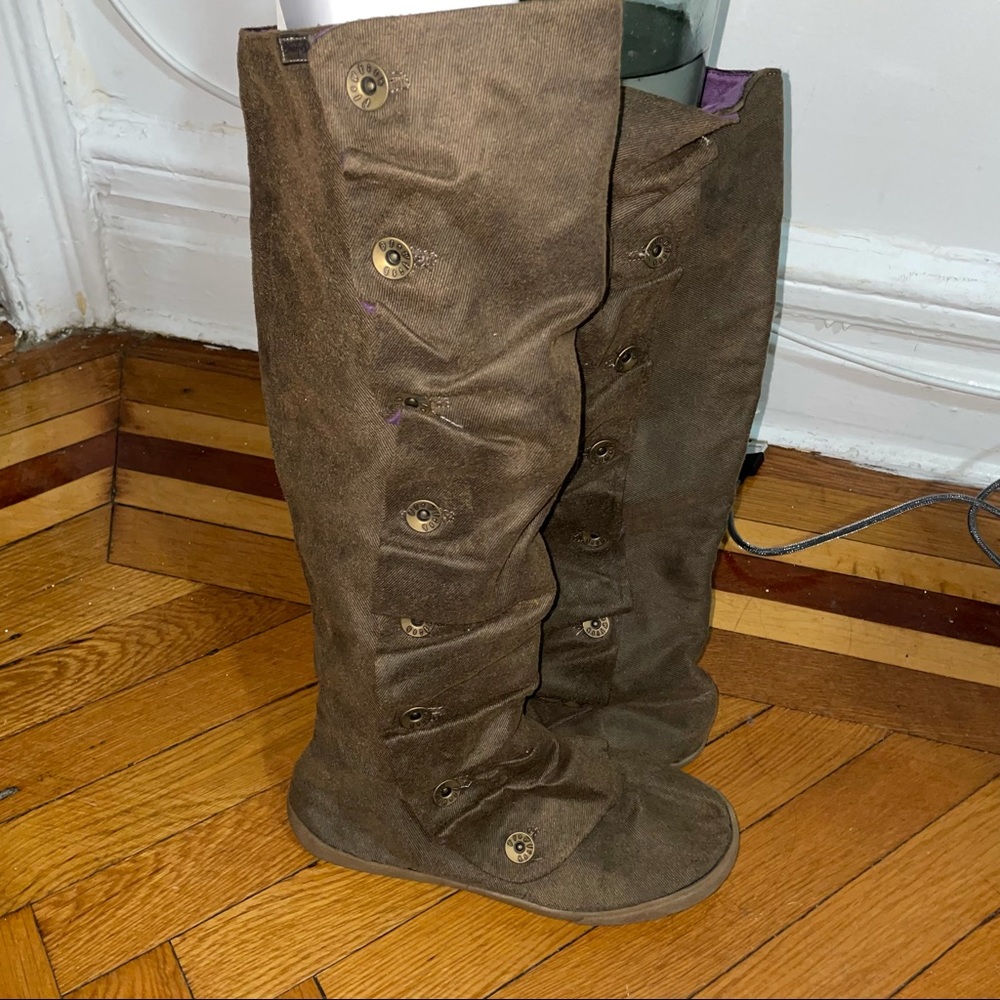 Brown Tall Button Blowfish Boots - Never Worn Size 8.5